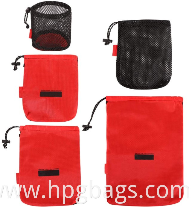 Mesh Nylon Sport Drawstring Pouch